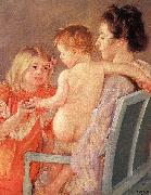 Mary Cassatt Sara Handing a Toy to the Baby oil painting picture wholesale